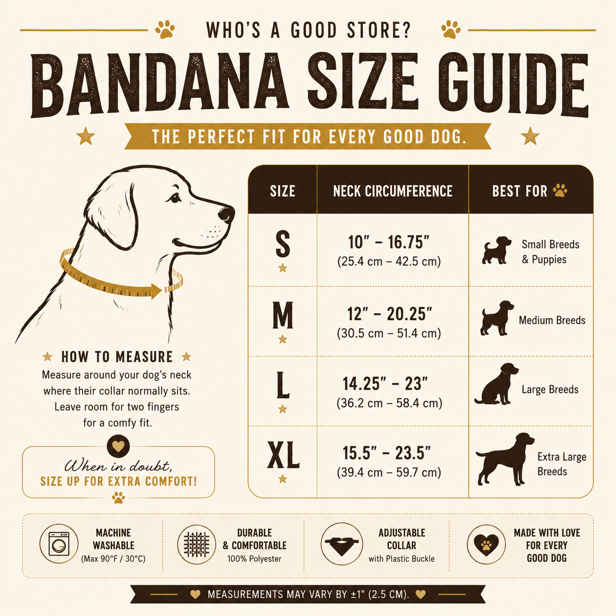 German Shepherd Bandana — Chief Suspicion Officer on Duty