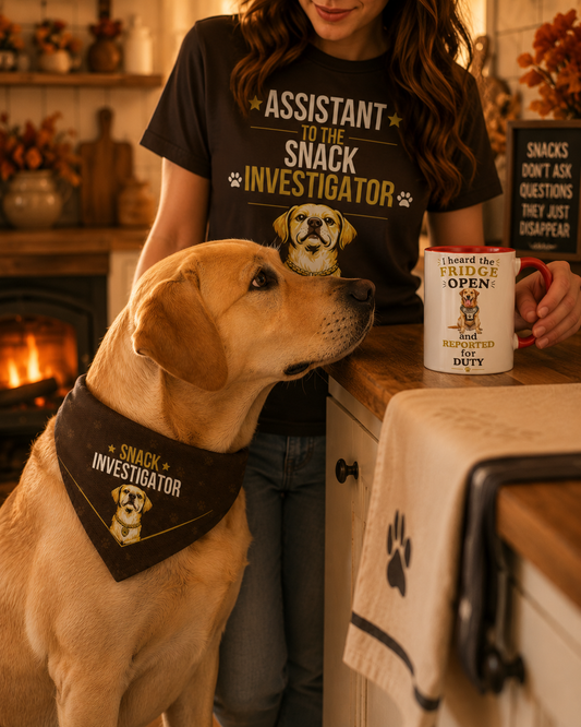Labrador Owner T-Shirt — Assistant Snack Investigator