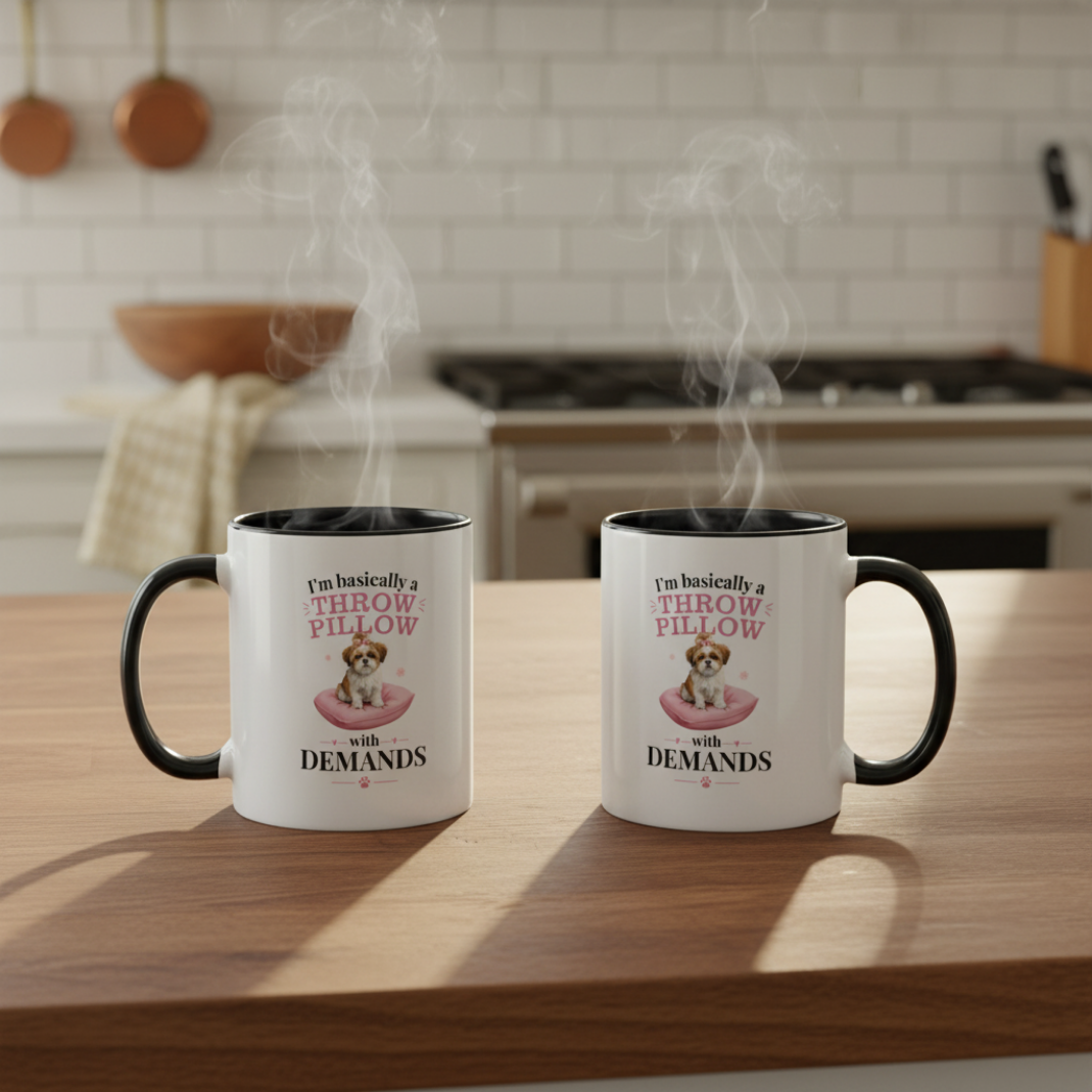 Shih Tzu Mug — I'm Basically a Throw Pillow With Demands