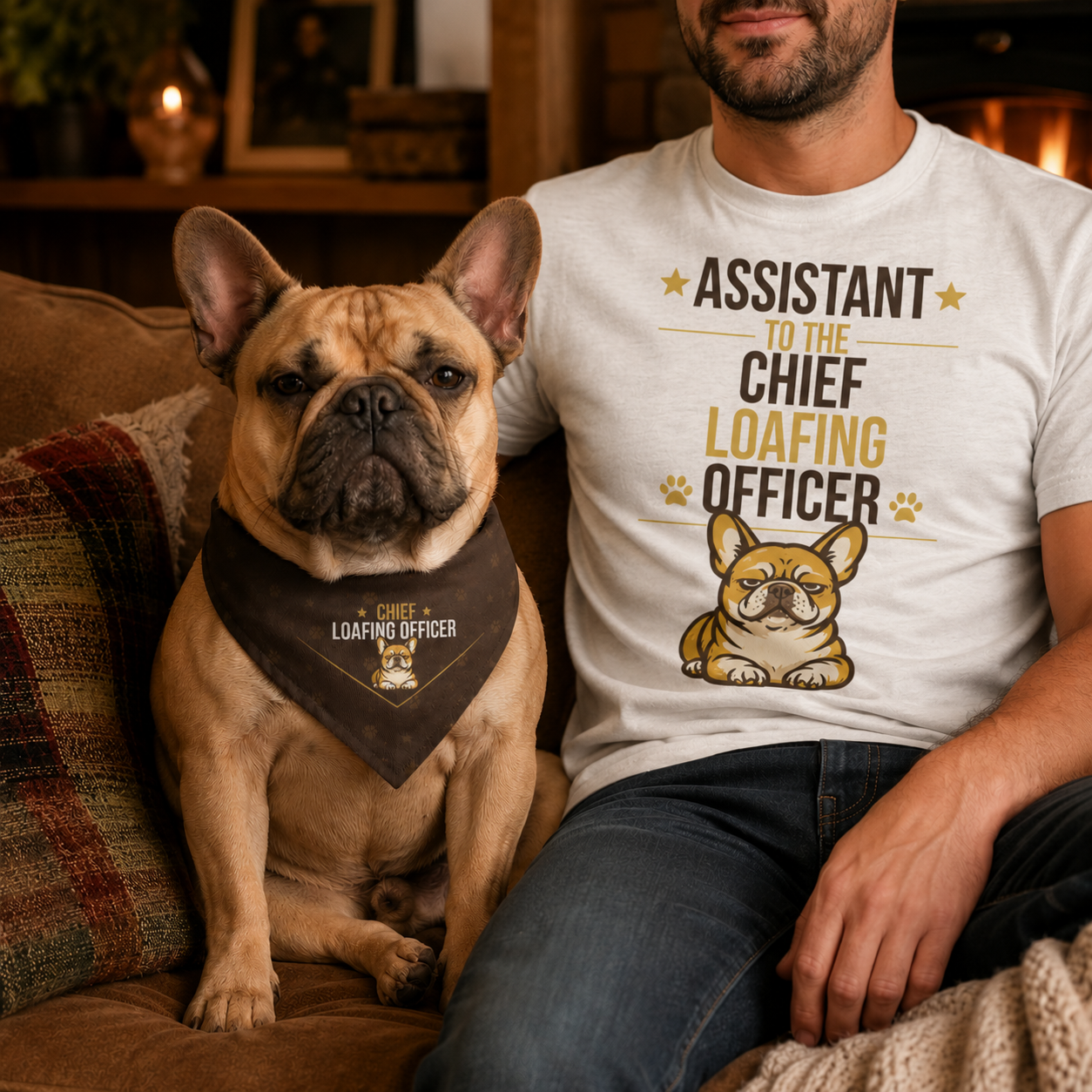 French Bulldog Owner T-Shirt — Assistant Chief Happiness Officer
