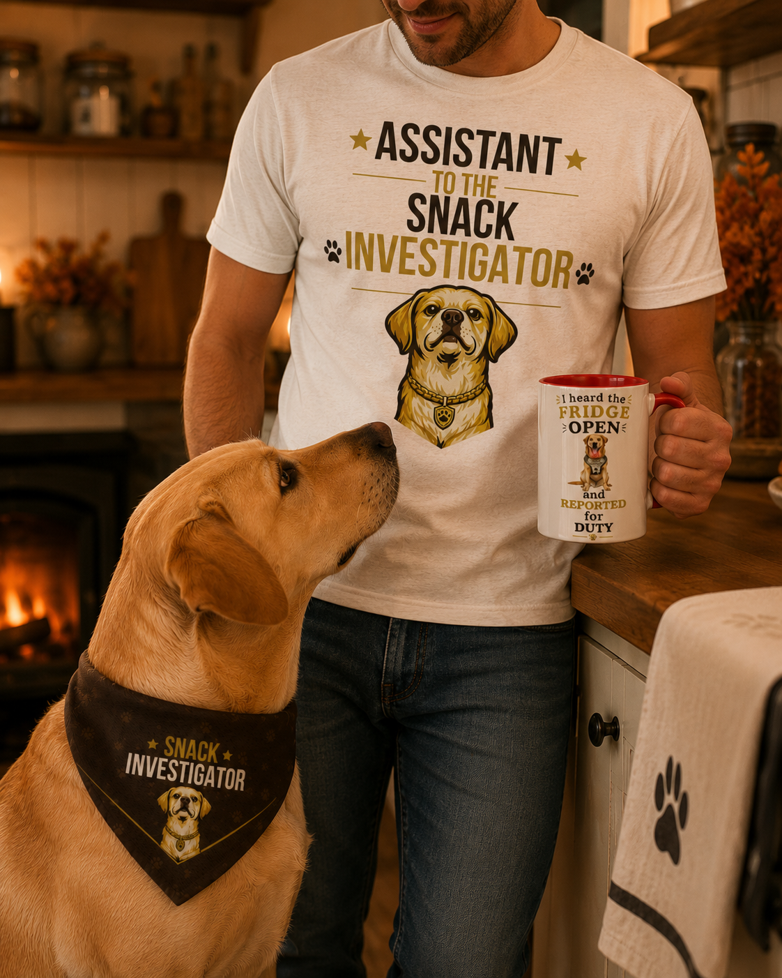 Labrador Owner T-Shirt — Assistant Snack Investigator