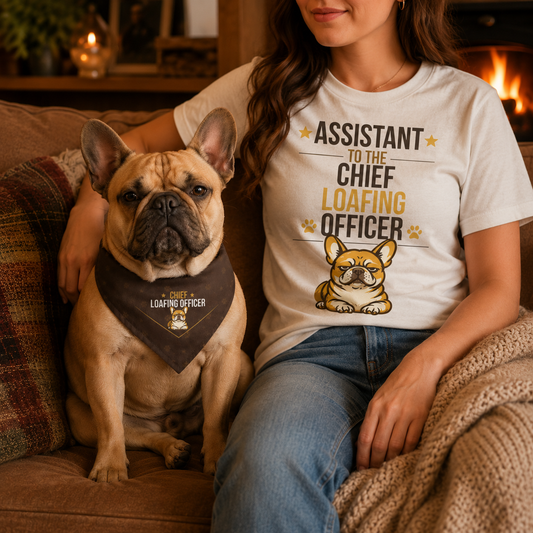 French Bulldog Owner T-Shirt — Assistant Chief Happiness Officer