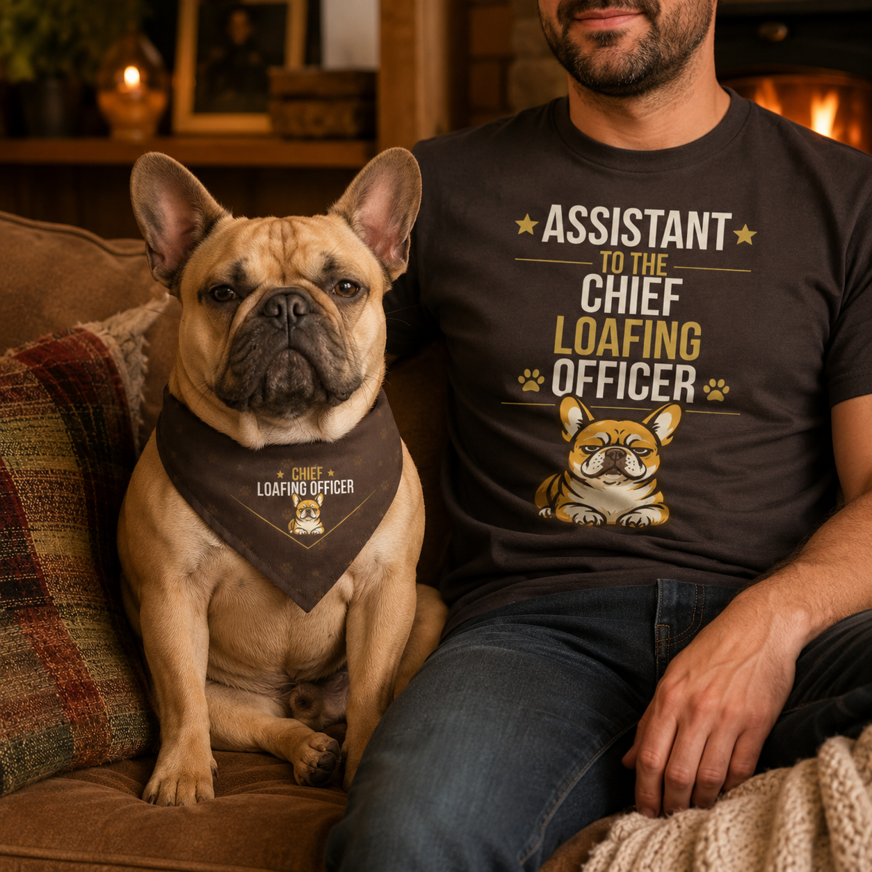 French Bulldog Owner T-Shirt — Assistant Chief Happiness Officer